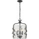 Calla 3 Light 13 inch Natural Black Pendant Ceiling Light